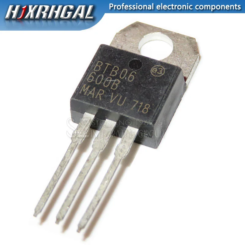 1PCS BTB06-600B BTB06 Triacs 6 Amp 600 Volt TO-220 | Электронные компоненты и принадлежности