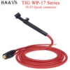 WP17 WP 17F 17FV TIG Welding Torch Quick Connector Gas-Electric Integrated Rubber Hose Cable Wires 4M 10-25 Euro Connector 13Ft ► Photo 1/5