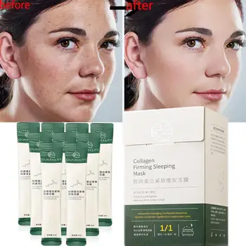 

Collagen Sleep Mask Wash Free Moisturizing Pore Contractile Care Repair Film Purifies Mask Wrinkle Skin Anti Cold Acne X5D3