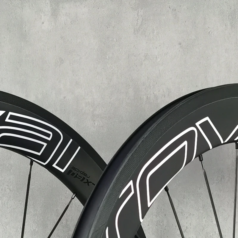 700C 60mm depth Road carbon wheelset clincher/tubular U-shape rim UD matte customize ROV AL CLX60 logo novatec/powerway hub