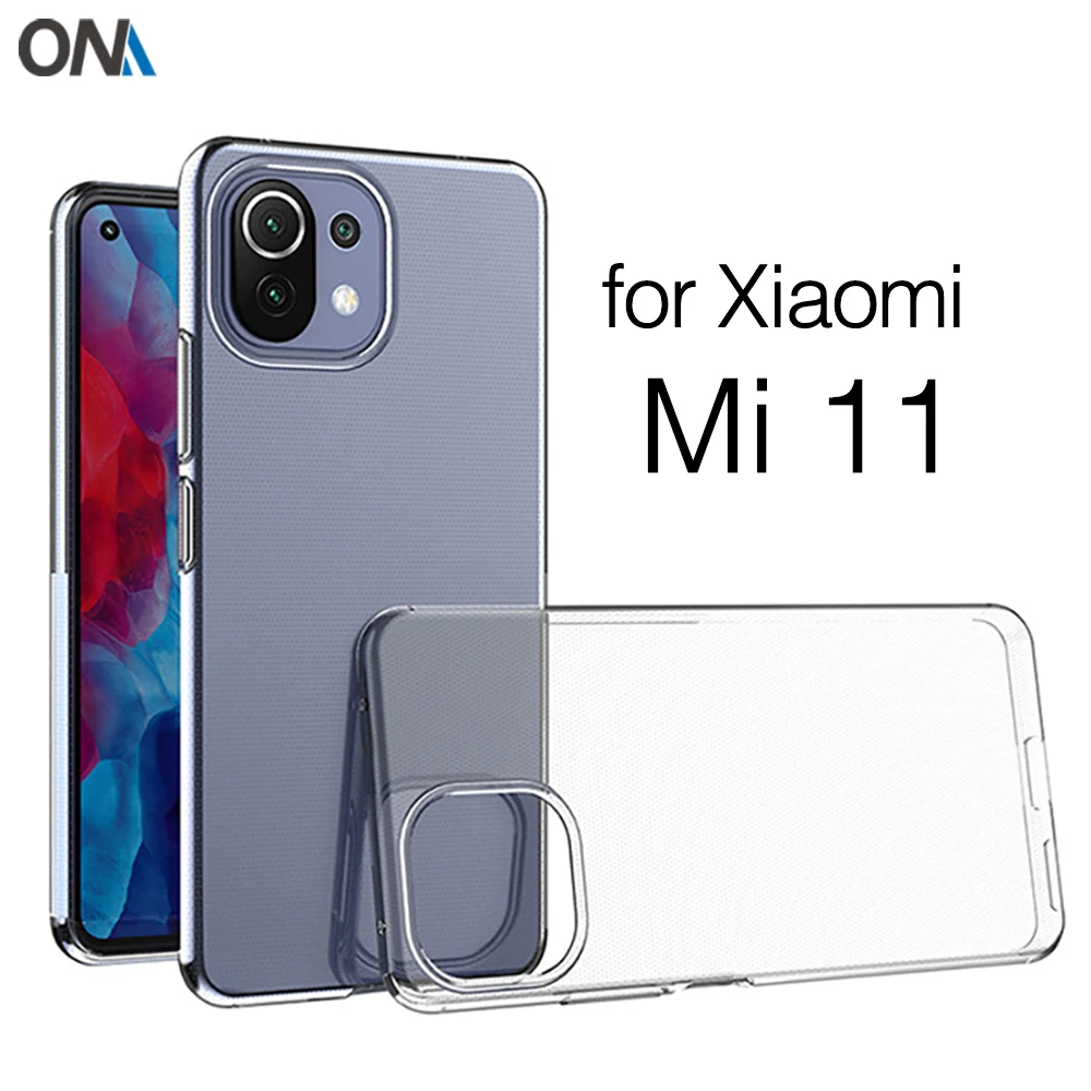 Mi11 Case For Xiaomi Mi 11 5G / Pro / Ultra / Lite TPU Silicone Clear Fitted Bumper Soft Case for Xiaomi Mi 11X Pro Back Cover waterproof phone holder