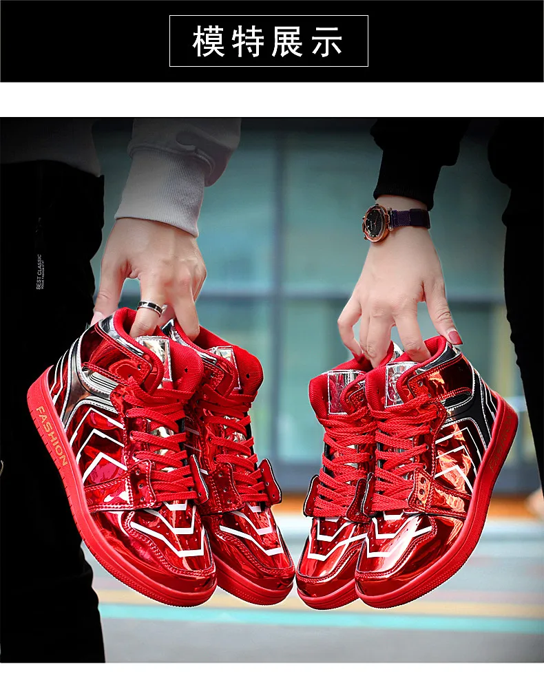 Обувь для влюбленных с высоким берцем Новая мужская повседневная обувь мужская спортивная обувь модный дышащий сетчатый дышащая Спортивная обувь Большие размеры 35-45