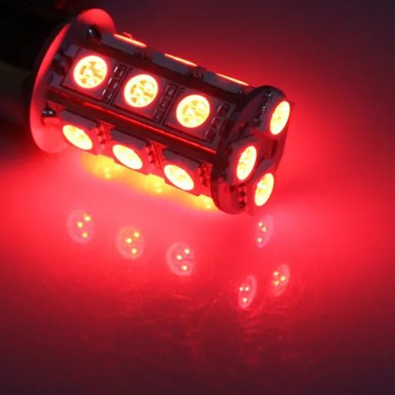 2x1157 SMD 5050 18 Красный светодиодный задний стоп сигнал светильник|Светофор| |