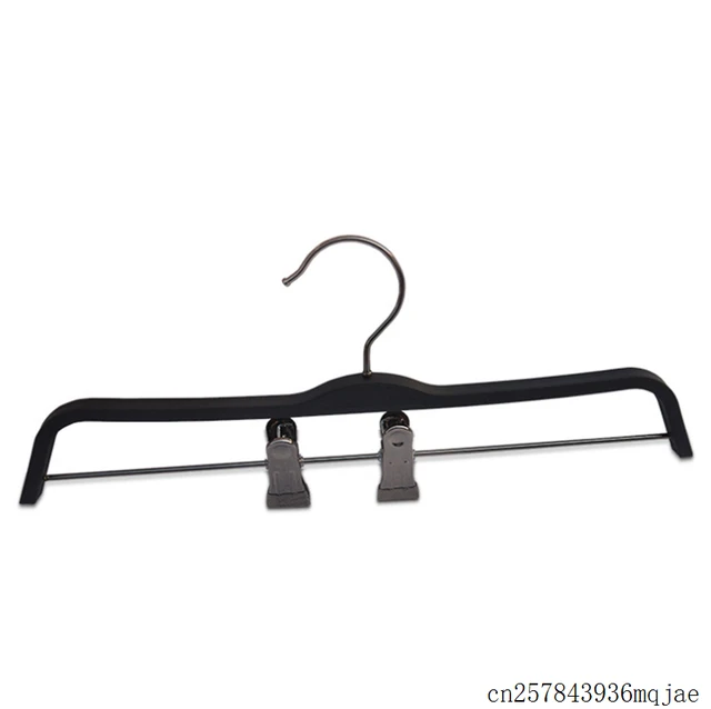 Black Plastic Top Clothes Hangers - 43cm