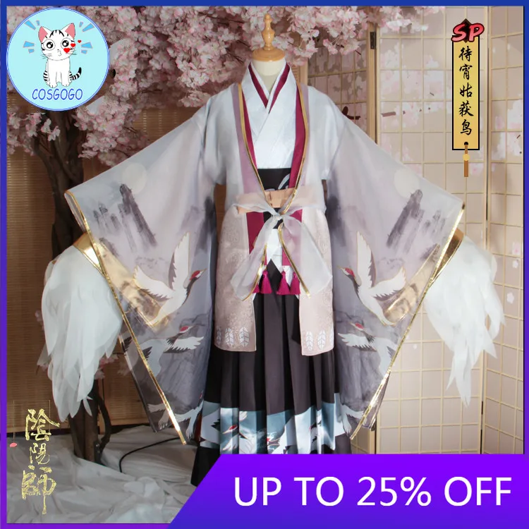 

Game Onmyoji SP Gugu Kimono Gorgeous Dress Cosplay Costume Halloween Party Outfit For Women Men Customized New 2020