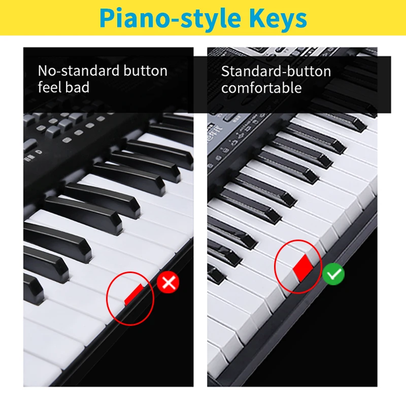 Profissional Piano Teclado Teclas Instrumentos Musicais Eletrônico Midi Controlador Crianças Sintetizador Digital 61 - Image 2