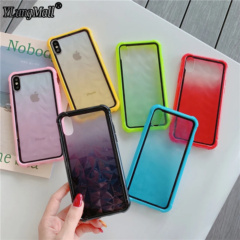 

Diamond Transparent 2 in 1 Hybrid Case For iPhone 11 Pro Max 2019 7 8 Plus Anti knock Silicone Cover iPhone XR XS MAX X 6 6s Cas
