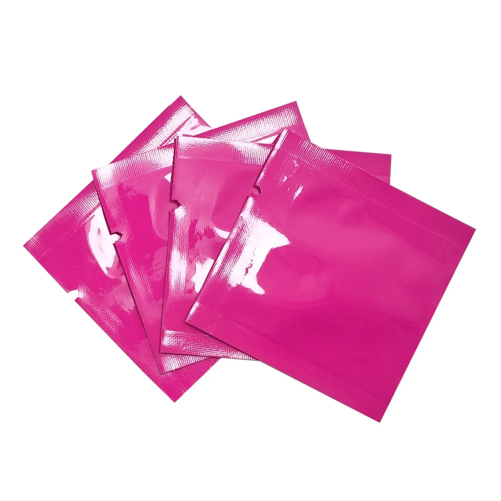 5x5cm 开口铝箔袋 玫红色 A