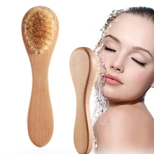 1 шт., Женская портативная щетка для чистки лица, бамбуковые массажные щетки, средство для чистки лица, средство для мытья лица, средство для ухода за кожей