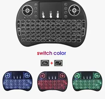 

AAA battery Backlit I8 Mini English Russian Wireless Keyboard Mouse 2.4ghz Keyboard for Laptop TV With Touchpad 3Colors