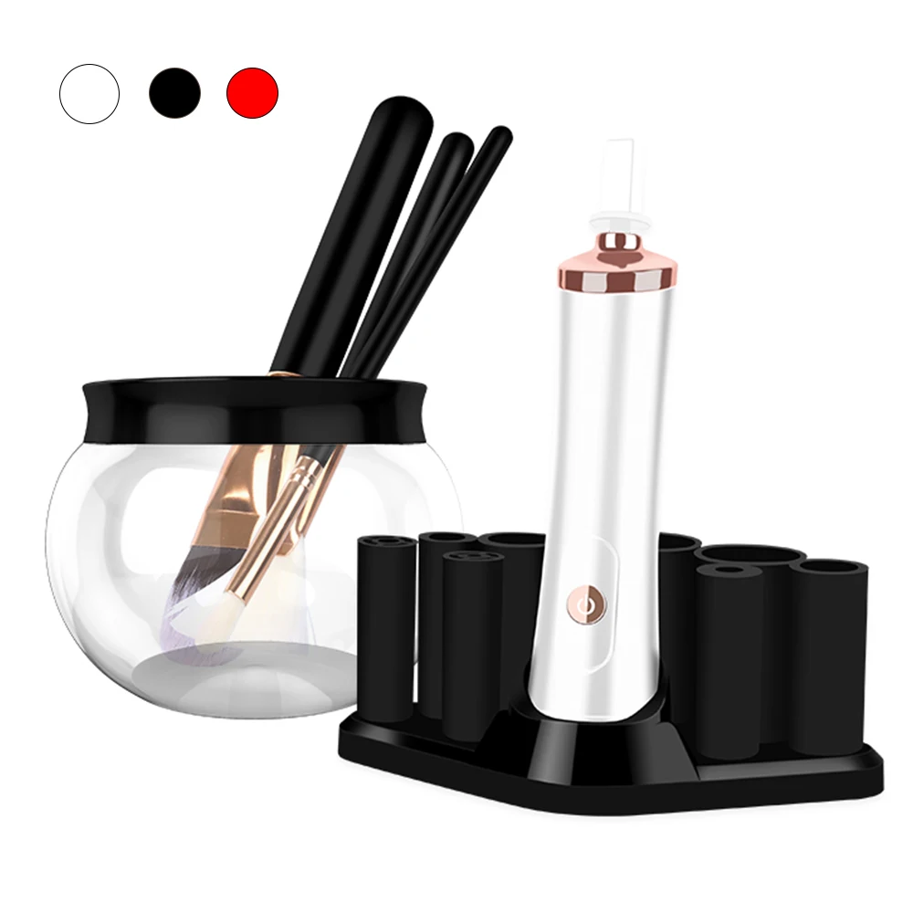 

10 Seconds Electric Makeup Brush Cleaner & Dryer Convenient Silicone Make Up Brushes Washing Cleanser Cleaning Tool Machine
