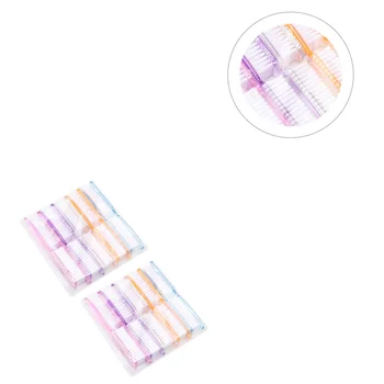 

20Pcs Nail Art Brush Nail Brush with Long Handle Dust Cleaning Brush Manicure Tools (Assorted Color)