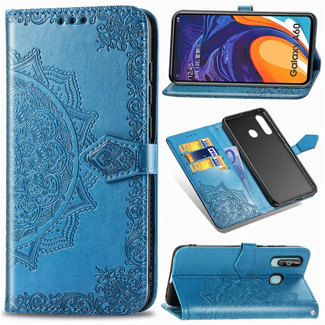 Тисненая кожа флип чехол для samsung Galaxy M40 M30 M20 M10 чехол для SM-M105 SM-M205 SM-M305 SM-M405 Бизнес Книга чехол для телефона
