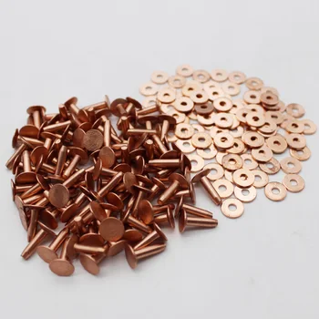 

1000pcs copper rivet for leather with burrs cap 9mm shank 12mm