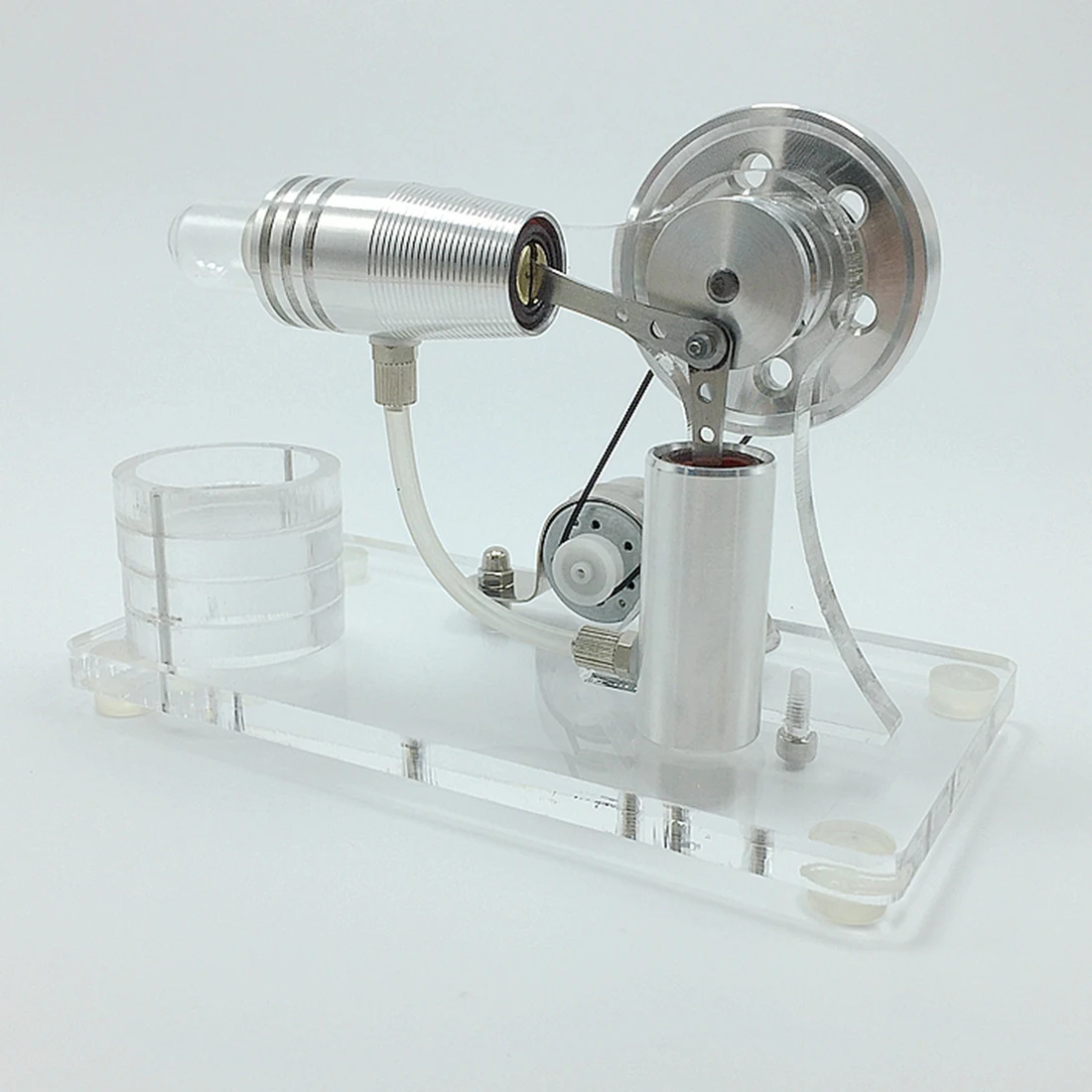 DIY Single Cylinder Stirling Engine Model Generator Micro External Combustion Engine Stem Model -Various Shaped Type