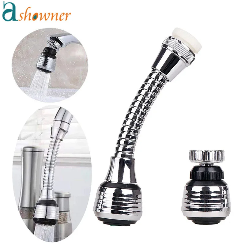 360 Degree Swivel Kitchen Faucet Aerator Adjustable Dual Mode Sprayer Filter Diffuser Water Saving Nozzle Connector Acessories