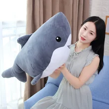 Горячие гигантские забавные мультяшные киты акула плюшевые игрушки мягкие животные куклы Успокаивающая подушка подарок для детей подушка для девочек детский подарок на день рождения