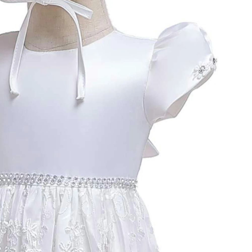  2019 vintage Baby Girl Dress Baptism Dresses Romper for baby Girls 0-12 Months Party Christening in