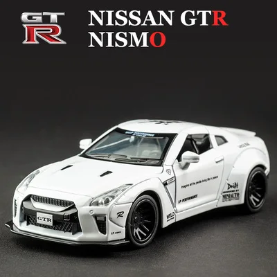 1:32 Nissan Skyline Ares GTR R34 R35 Diecasts & Toy Vehicles Metal Toy Car Model High Simulation Pull Back Collection Kids Toys 7