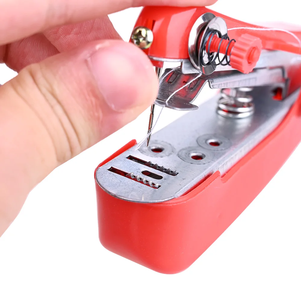 Портативная мини ручная швейная машина простой в эксплуатации швейные инструменты швейная ткань удобный инструмент для рукоделия