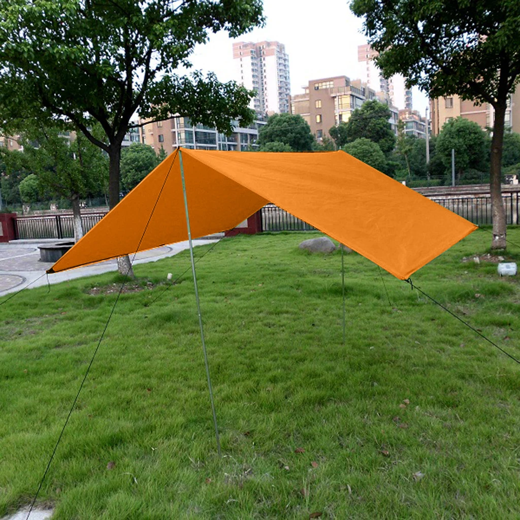 Waterproof Camping Picnic Bivouac Tarp Tent Shelter RAIN COVER/ SUN SHADE Mat 220 X 180 cm Portable Sun Shade Beach