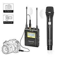 UwMic9 RX9HU9 Беспроводной Карманный микрофон для DSLR камеры, Saramonic UWMIC9 UHF микрофон для интервью системы с ручной микрофон и приемник - Цвет: UwMic9 RX9HU9