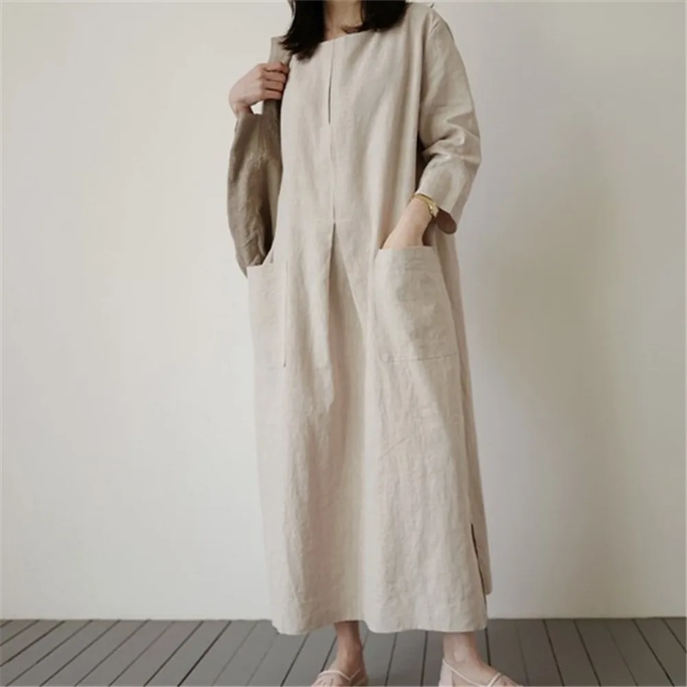 simple cotton long gown