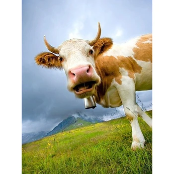 

DIY Diamond Embroidery milch cow Cross Stitch diamond mosaic Animals diamond painting 5d resin Home gift diamond Embroidery