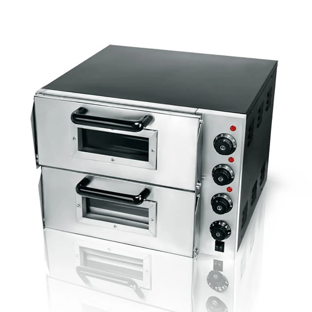 

Electric Grill Pizza Oven Commercial Double Layer Bakery Oven Catering Cooking Baking Machine 3000W Commercial