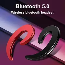 Y12 1pc sem fio bluetooth osso condution earhook com microfone motorista do carro fone de ouvido bluetooth inteligente ruído esportes fone de ouvido