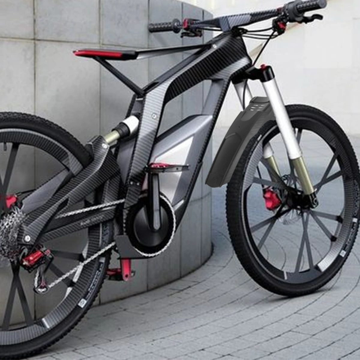 1/2 PCS Bicycle Fender Carbon Fiber Front/Rear Wheel Universal Mudguard MTB Bike Wings Mud Flaps