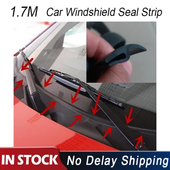 

1.7M Universal Car Windshield Panel Seal Strip Mouldings For BMW E46 E39 E90 E60 E36 F30 F10 For VW For Audi For Honda