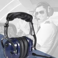 Авиационная гарнитура пилота шумоподавление GA двойные вилки MP3 музыкальный вход с комфортом Уплотнители для наушников