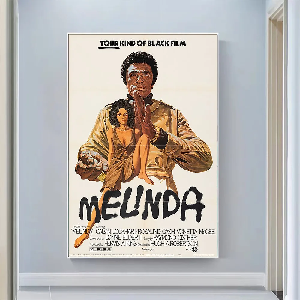 

V2021 Melinda Vintage Classic Movie Wall Silk Cloth HD Poster Art Home Decoration Gift