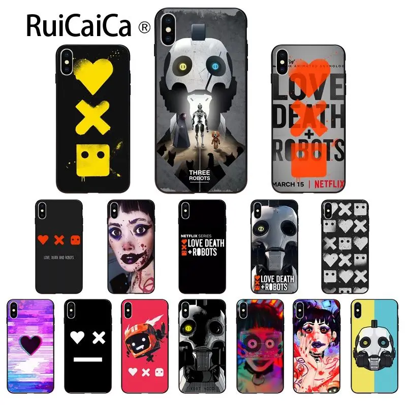 Чехол Ruicaica Love Death and Robots для мобильных телефонов Apple iPhone 8 7 6 6S Plus X XS MAX 5 5S SE XR |