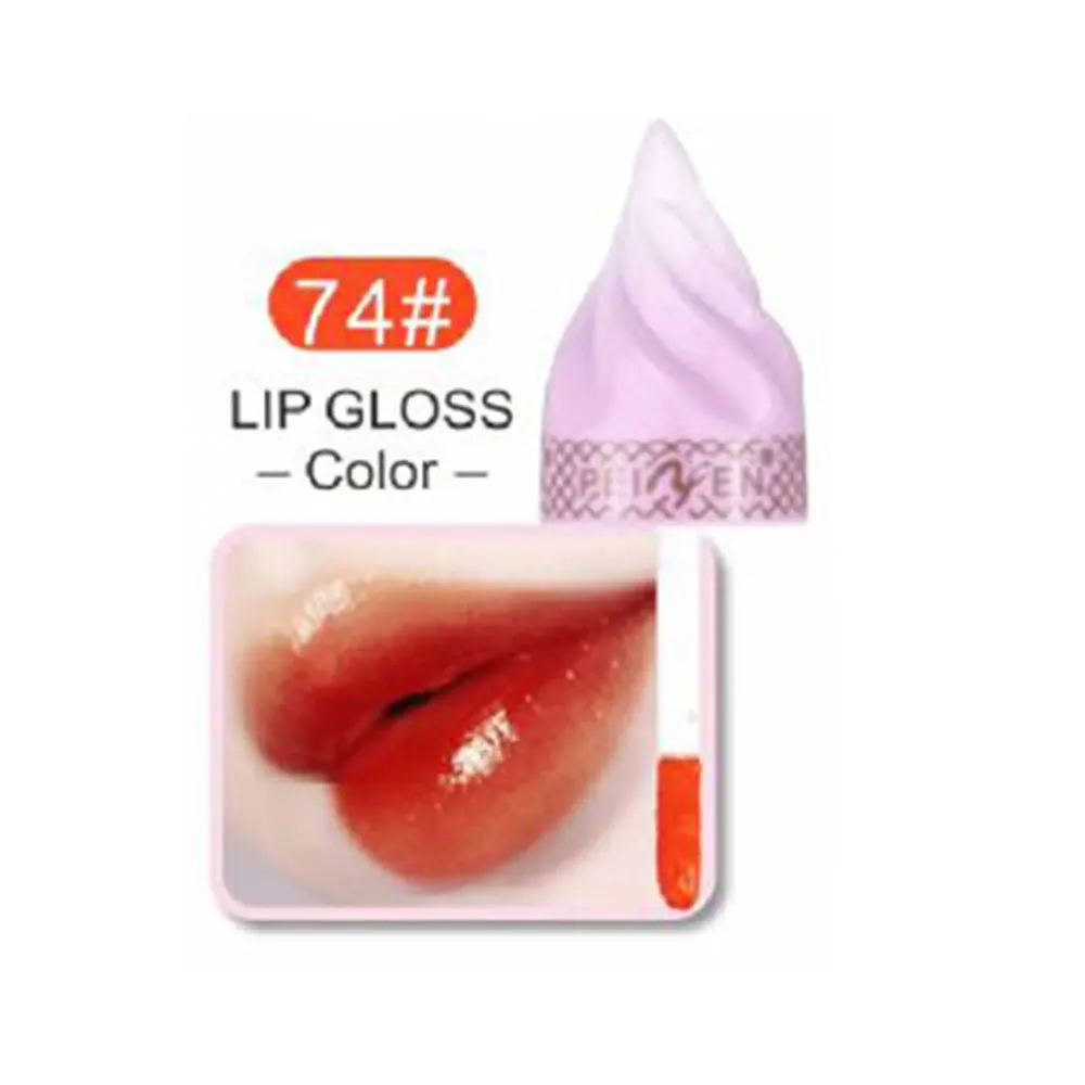 4 Ice Cream Lip Gloss Waterproof Long Lasting Makeup Liquid Lipstick Lip Tint Makeup Cosmetic Professional Hydrating Moisturizing - Цвет: 4