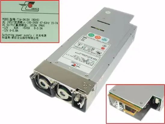 

EMACS Zippy T1W-3A10V блок питания сервера 1010 Вт