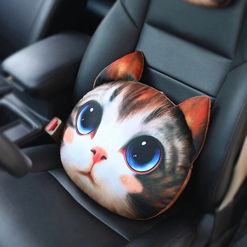 waist pillow Забавный подголовник автомобиля подушка для шеи Хаски кошка мультяшная персональная Подушка автокресла с одеялом автомобильный Декор специальный подарок для друзей - Цвет: waist pillow