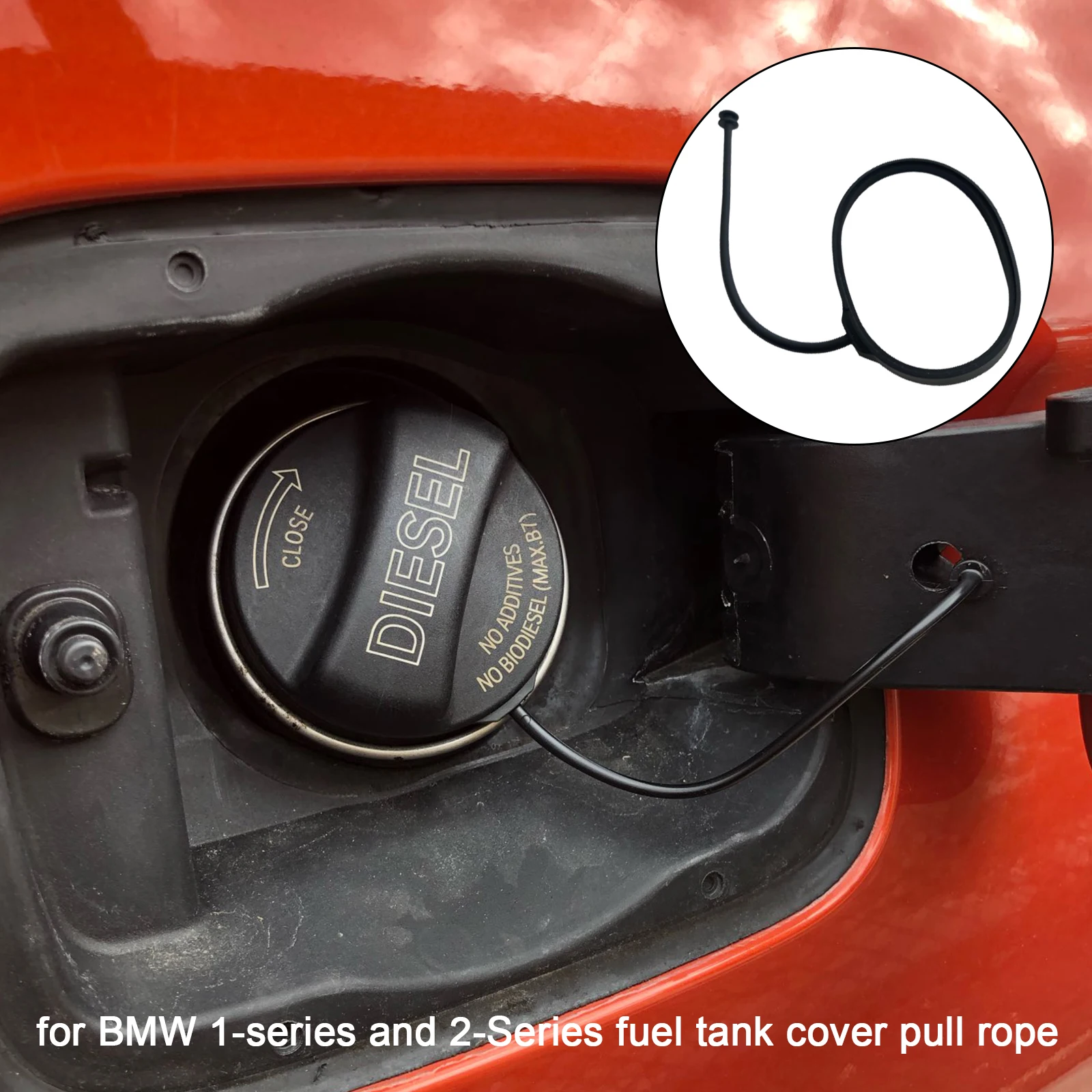 Fuel Tank Cover Fuel Oil Tank Cover Cable Sling Gas Cap Rope Line For BMW X1 X3 X4 X5 X6 Z4 Mini