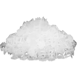 Nivelador de azulejos, sistema de nivelamento de azulejos com espaçadores sem lábios, instalação de pedra e azulejos para nivelamento, clipes espaçadores 3mm, 400 peças