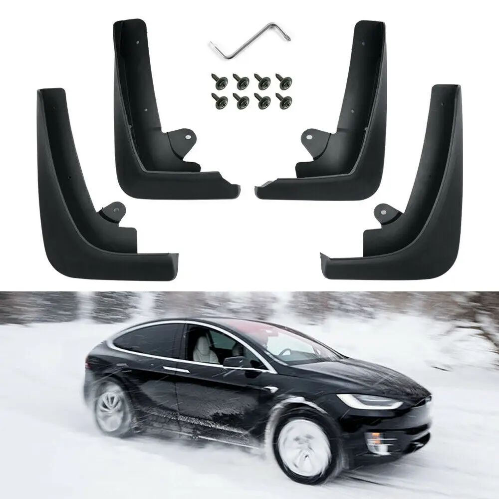4 шт./компл. авто крыло брызговик защита от брызг для Tesla модель X