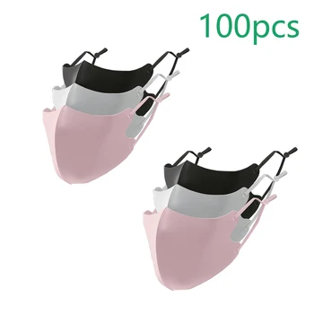 

2020 Summer Ice Silk Fabric mask Washable Anti Dust Allergies Mask Reusable Adjustable pm2.5 mask