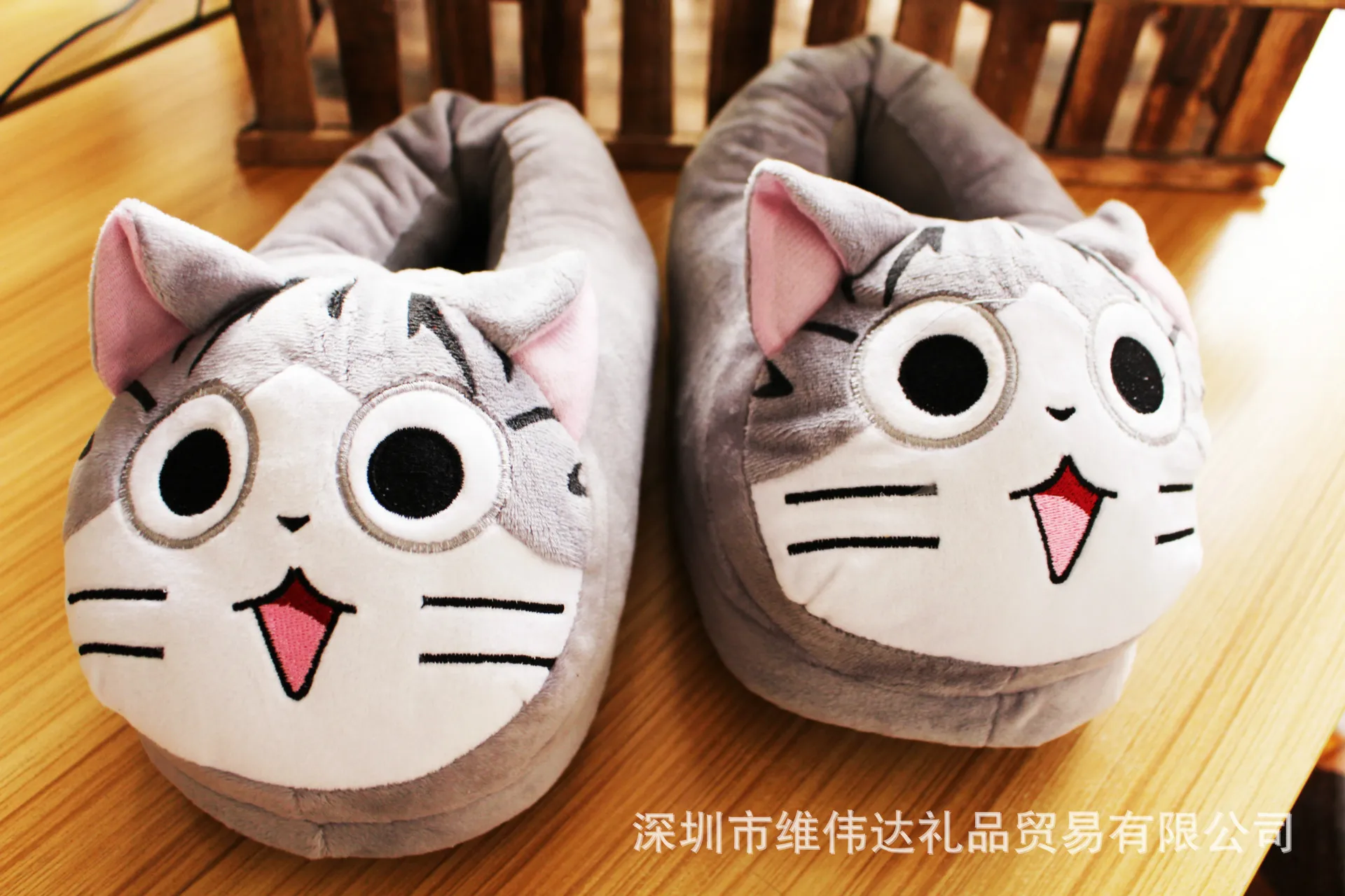

Rise Our Cat Slipper Full Package With Lint Keep Warm Indoor Cotton-padded Shoes Winter Cartoon Home Furnishing Shoe