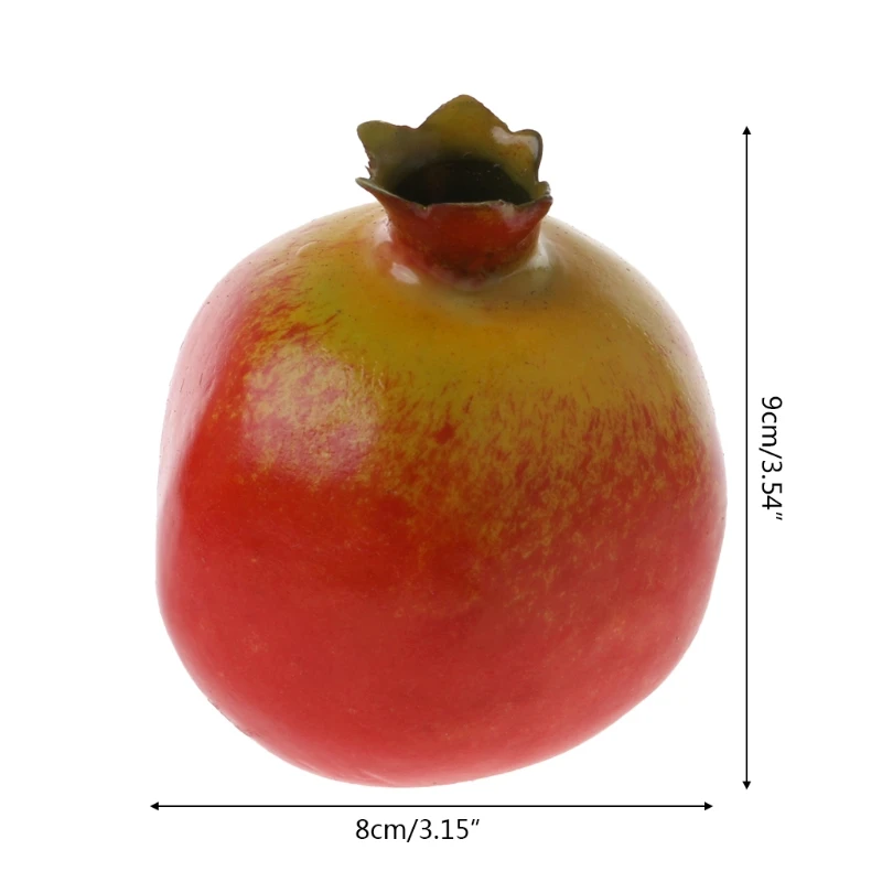 New Lifelike Simulation Artificial Pomegranate Fake Fruit Disply Home Party Decor images - 6