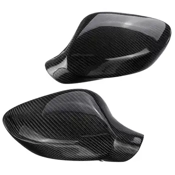 

Pair Real Carbon Fiber Auto Car Rearview Side Wing Mirror Cover Caps For For BMW E92 E93 LCI 328i 335i 2009 2010 2011 2012 Black