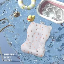 Coussin de support de siège de douche pour bébé, pliable, tapis et chaises de bain pour nouveau né, oreillers de bain antidérapants, doux et confortable