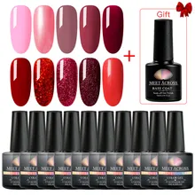 Гель-лак для ногтей, маникюрный набор для нейл-арта, Полупостоянный Светодиодный УФ-светильник, лак для ногтей, Базовое покрытие, Гель-лак