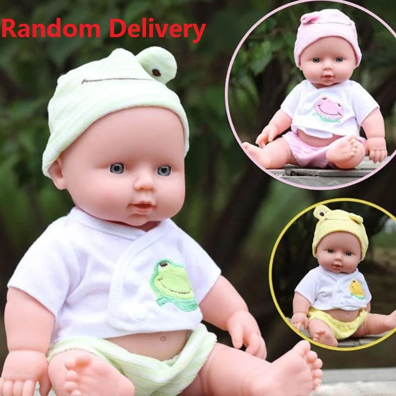 Reborn Baby Dolls 30 см силиконовая кукла-реборн ручной работы мягкая виниловая силиконовая Реалистичная детская игрушка для новорожденных для детей подарок на день рождения - Цвет: A Random