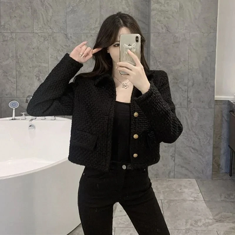Cropped Tweed Jacket Womens | Tweed Designer Jacket Women