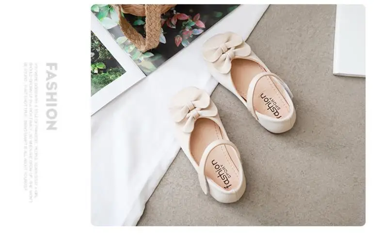 Cute girl shoes fashion lace bow children's shoes party dance princess girl flower shoes for girls soft cute shoes school party